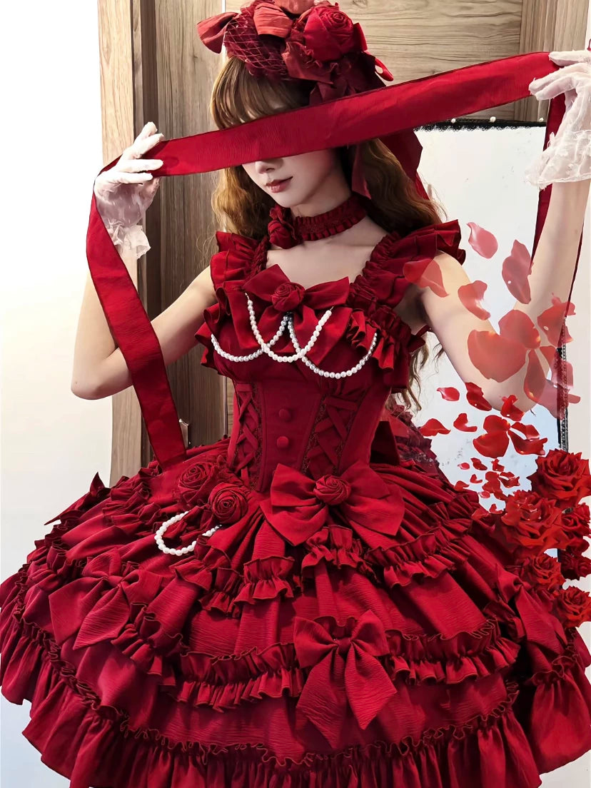 Sweetheart Dream Machine - Vintage Elegant Doll - JSK with Neck Accessory and Trailing Bow