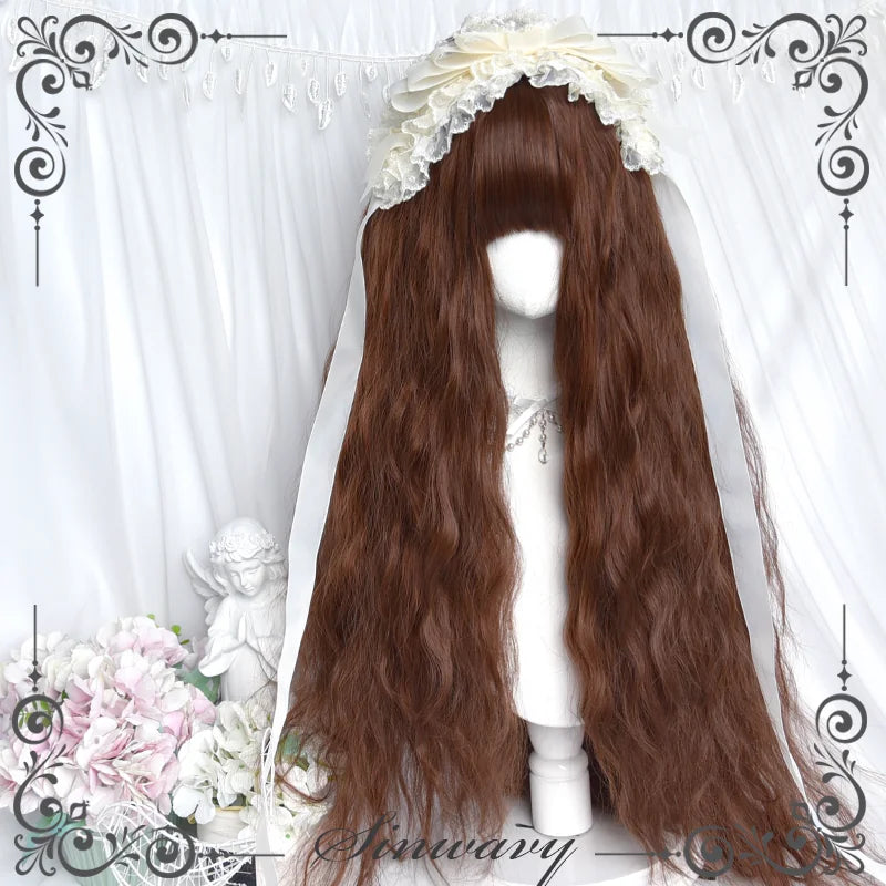 Sinwavy 80 cm caramel wool-curl wig - view 6
