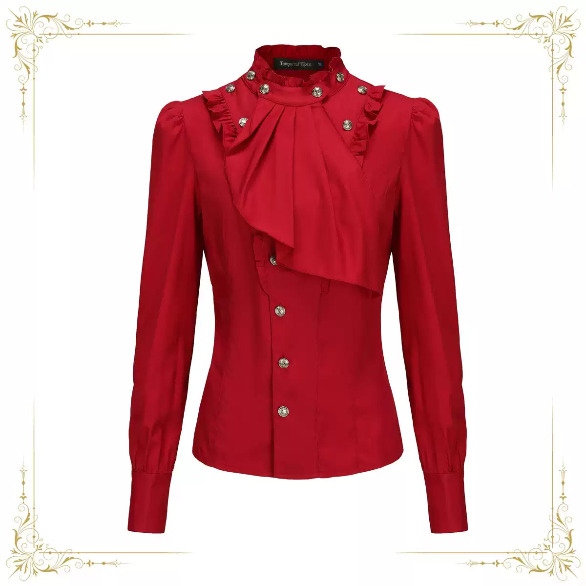 Immortal Thorn - Retro Ouji Lolita Blouse - Detachable Jabot Innerwear