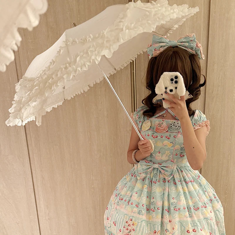 Independent Brand - Tiered Lace Two-Fold Lolita Parasol - product image 5
