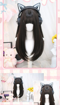 Dalao Home - Lolita Long Curly Wig - Black Tea - YH624 Black Tea