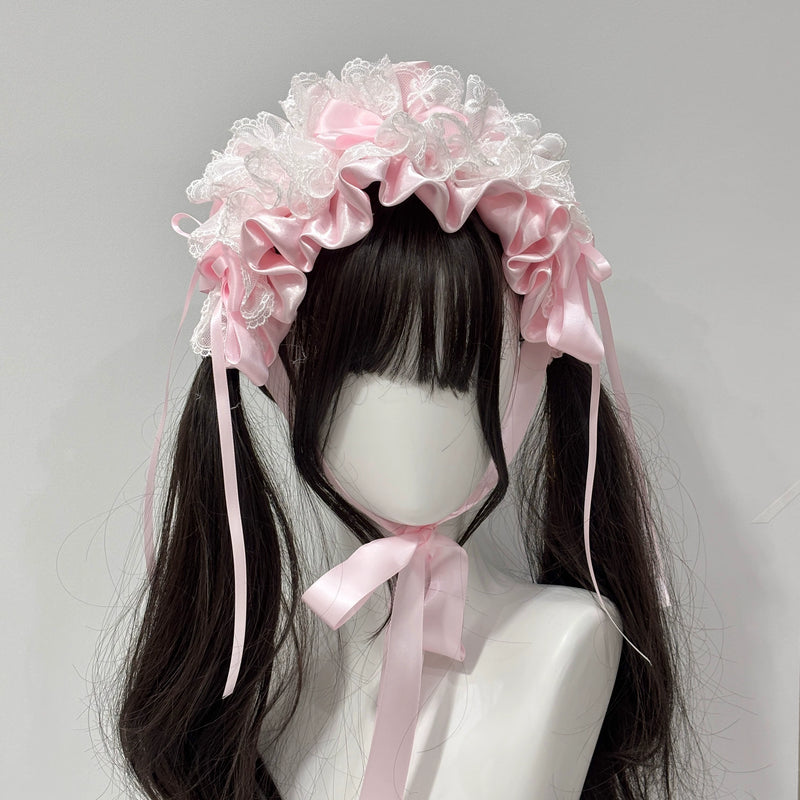 Cat Tart - Ballet Ribbon - Satin Bow Headband with Long Trailing Ribbons