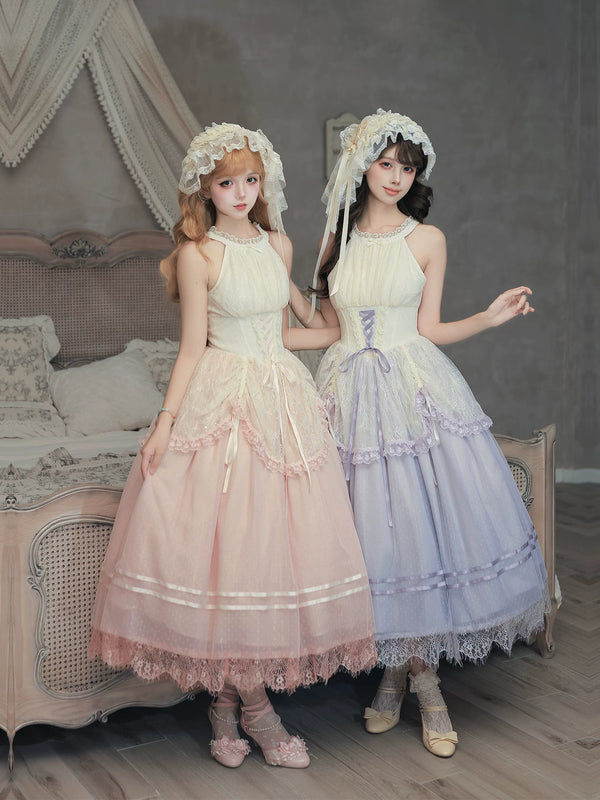 With PUJI - Tulip - Classic Lolita JSK Dress, Boned Bodice Detail product view