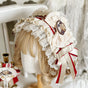 Beige handmade headband (secured with duckbill clip) / Small item, one size