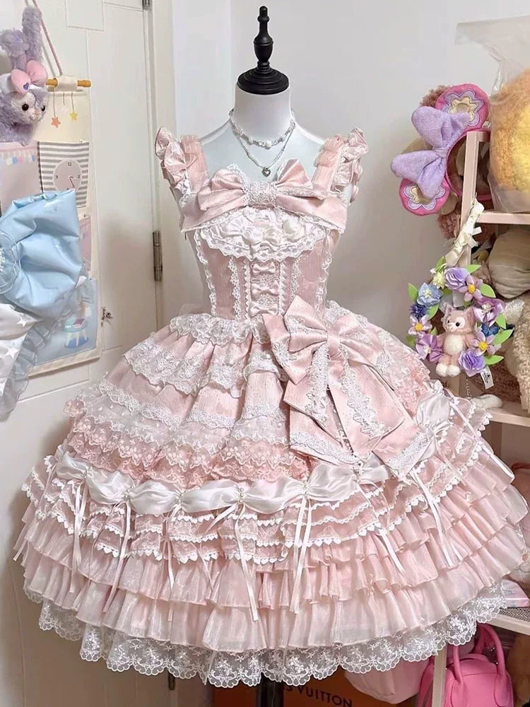 White Sugar Girl - Fateful Love Song - Embroidered Sweet Lolita