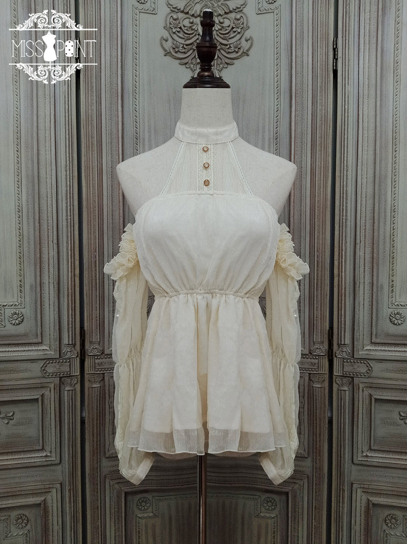 Miss Point~Dusk Bester~Egyptian Lolita Halter Attached Sleeve Blouse (L M S) 17472:237220
