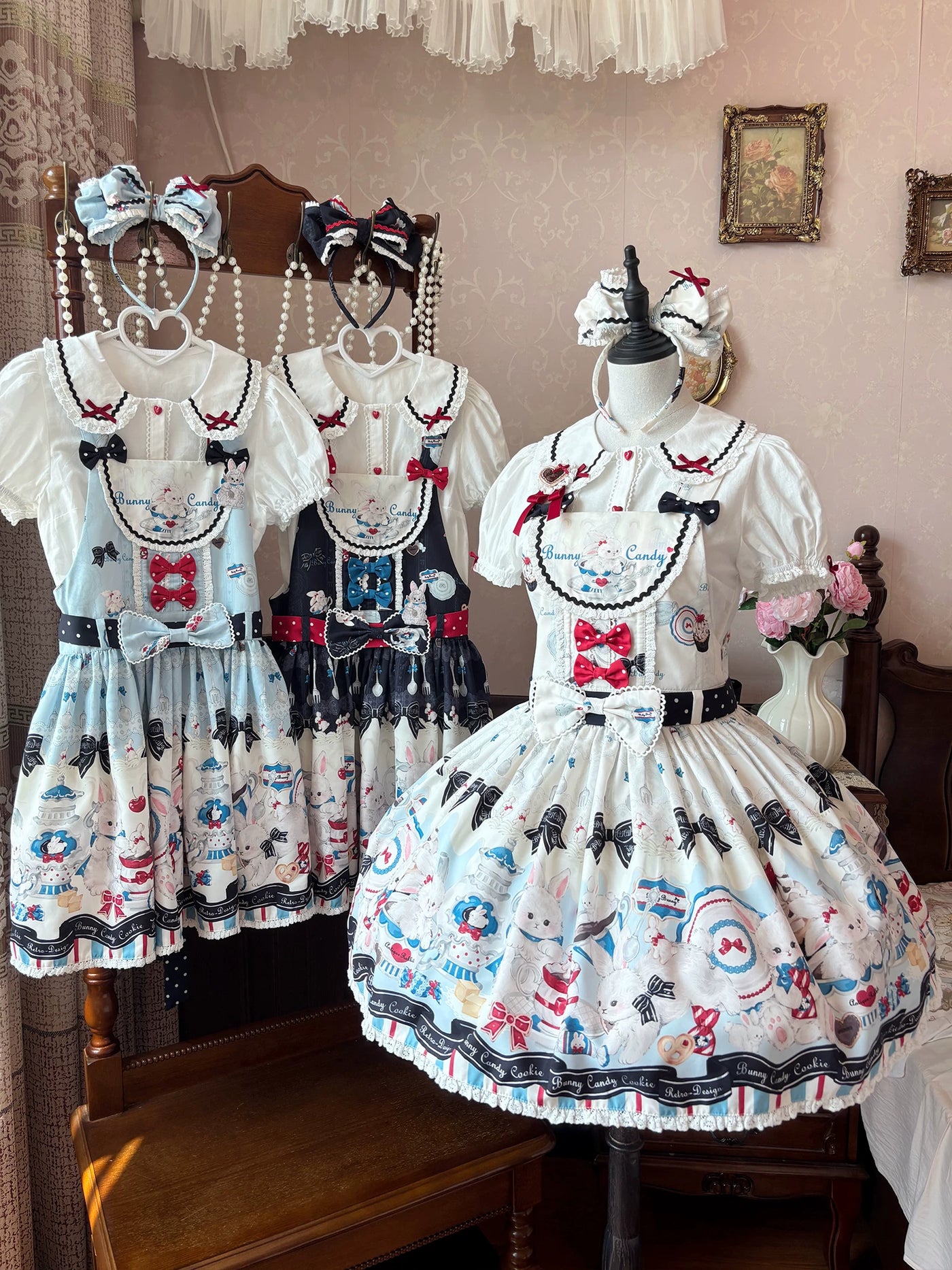 Mystery Rabbit Tea Party - Alice OP / JSK Lolita Dress - detail view 15
