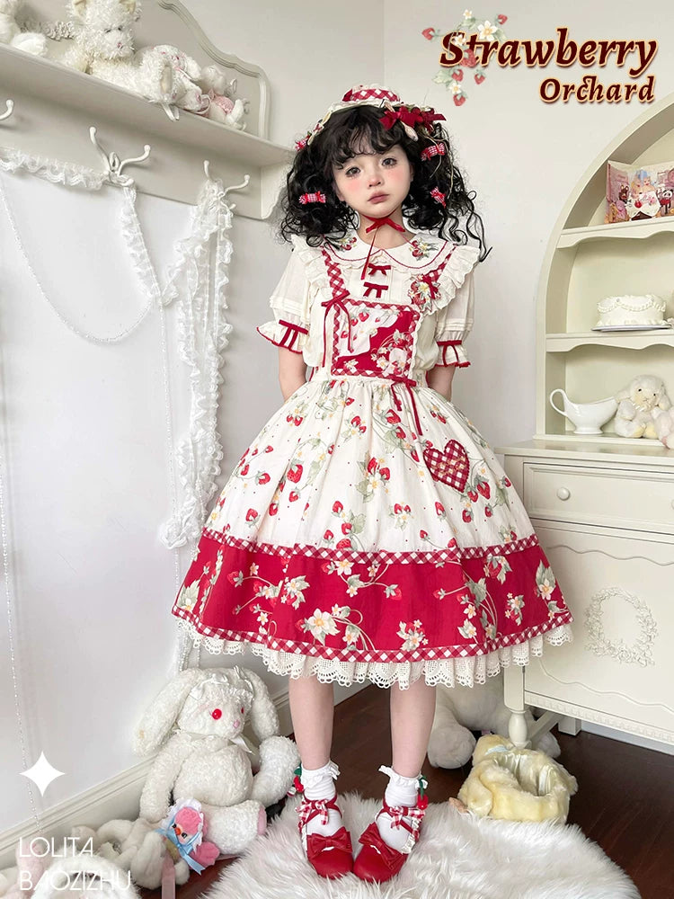BAOZIZHU Strawberry Orchard embroidered Lolita blouse - view 4