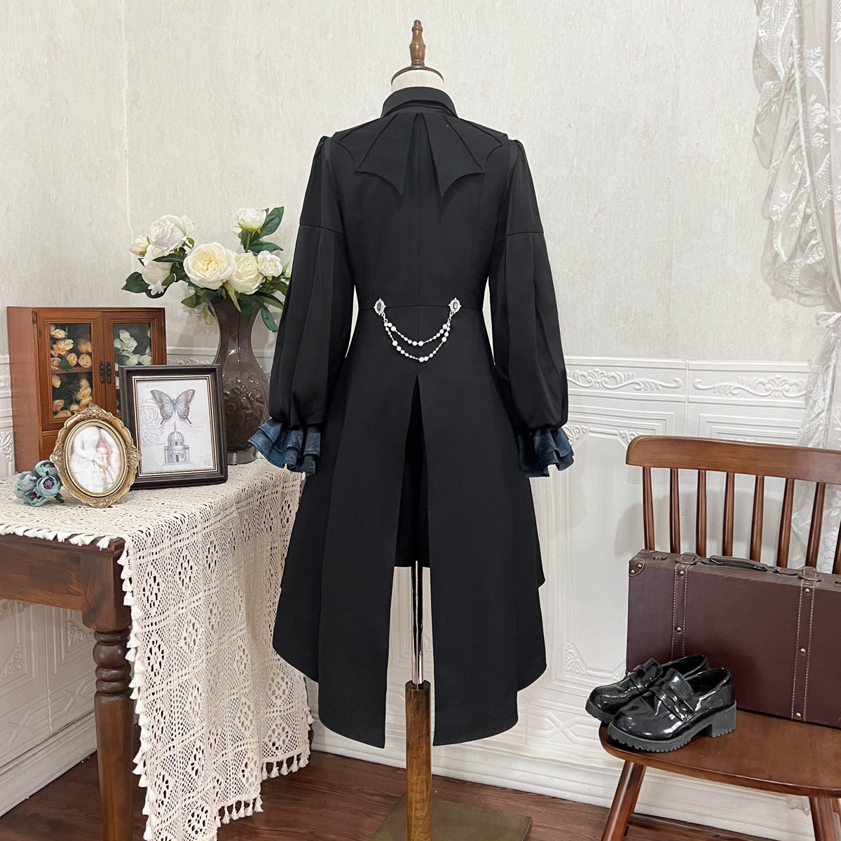 Designer's Gift - Mystique Melody - Ouji Lolita Irregular Shirt and Long Vest Set