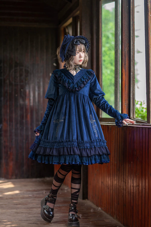 Infanta - Holy Fruit Manor - Embroidered Flannel OP