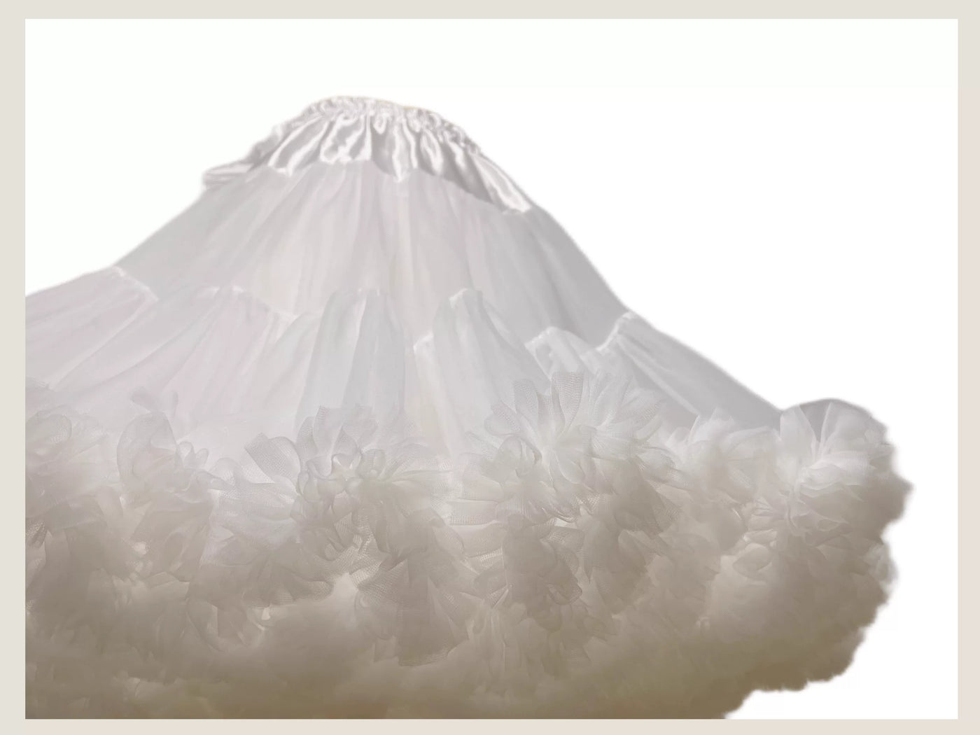 Tata Long Ear - Soft-Tulle Cloud - Petticoat with 40 cm Four-Layer Tulle or 55 cm Cloud Support