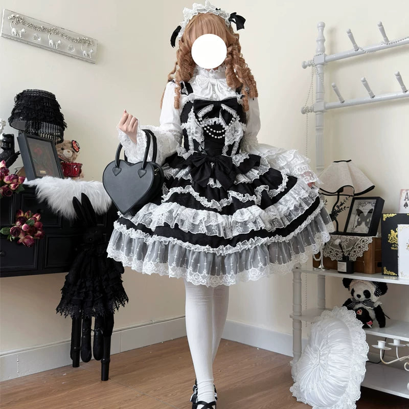 Lady Han - Love and Heart Palpitations - Lolita Dress Gorgeous Flower Marriage Jsk Suspender Dress - Lolita Fetch