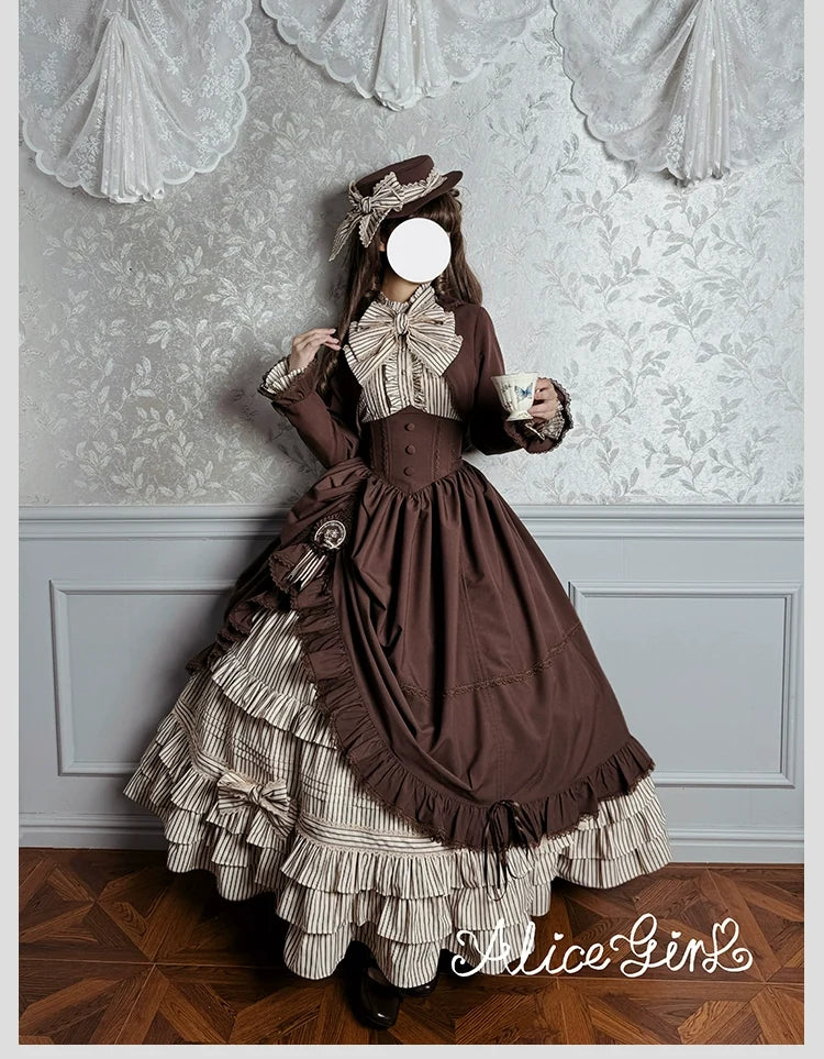 Alice Girl - Duke of Victoria - Classic Lolita SK & Overskirt Set