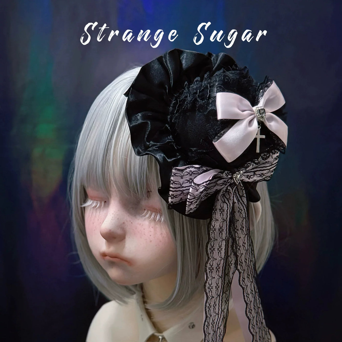 Strange Sugar - Halloween Gothic Lolita Headdress - Eyeball & Skeleton Accent Headwear