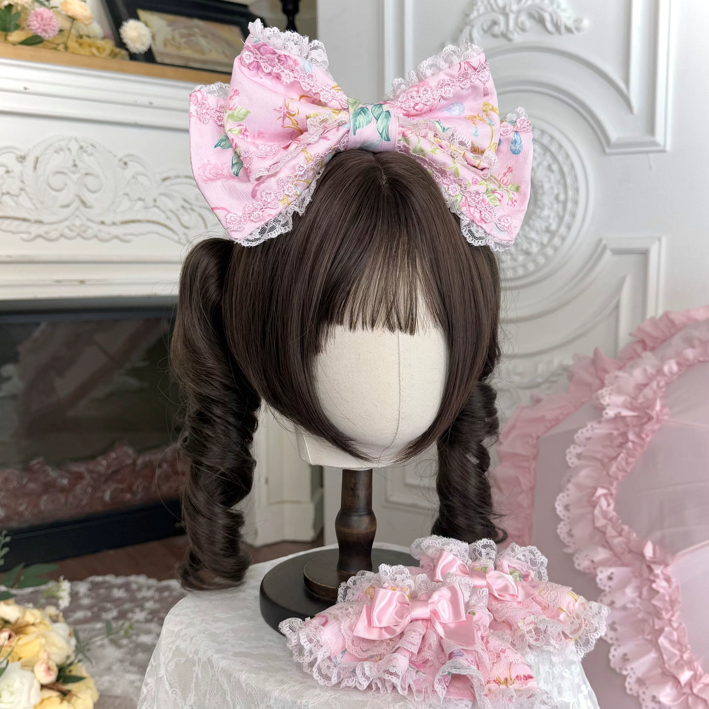 Tata Long Ear - Spring 2025 Floral Wall - JSK and OP Dresses with Tiered Lace Hems