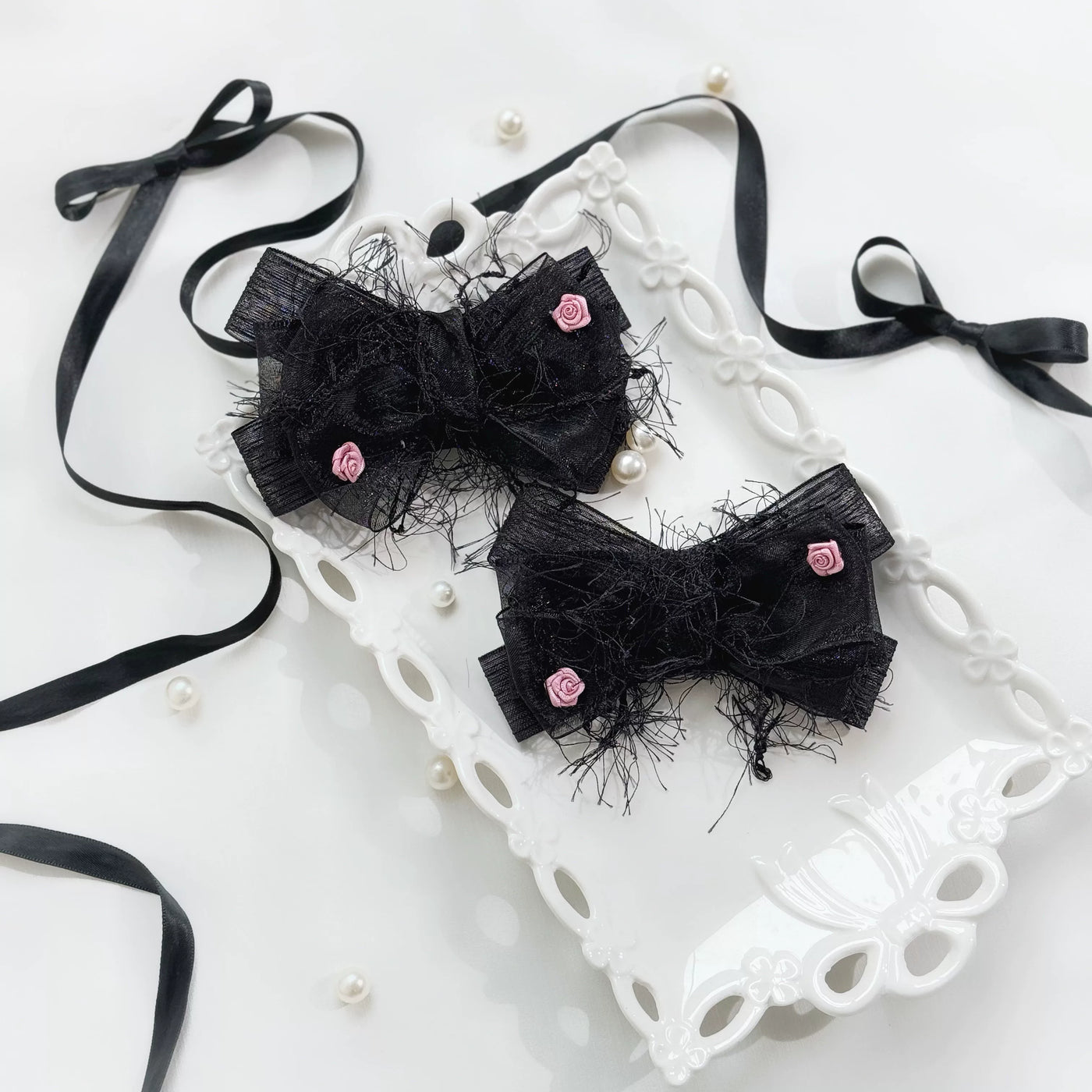 tonight - Lost Dreamland - Accessories with Fluffy Flowers and Trailing Ribbons