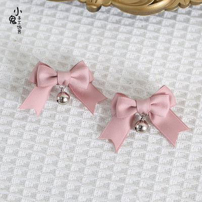 Xiaogui - Sweet Japan Fashion Lolita Bell Bow - Clip Headwear