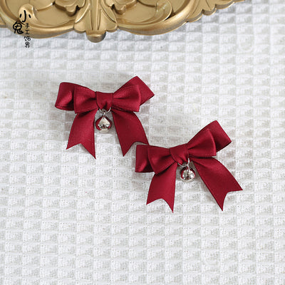 Xiaogui - Sweet Japan Fashion Lolita Bell Bow - Clip Headwear