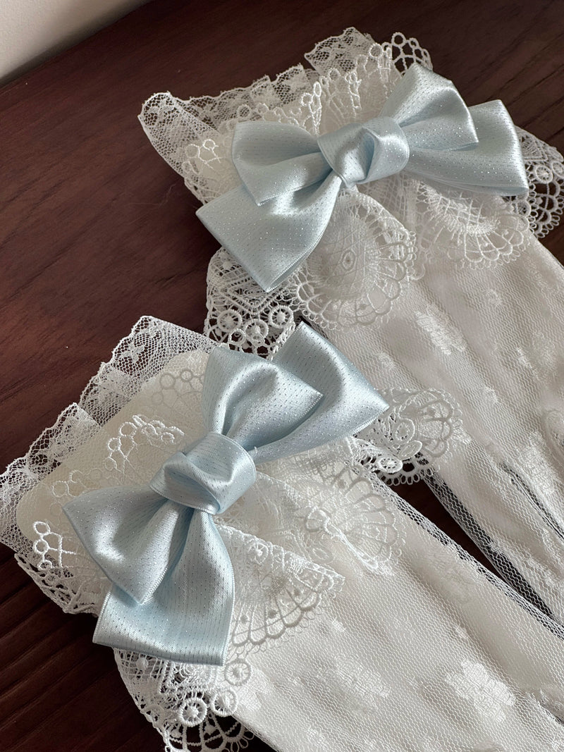 Maidou Christmas Lace Gloves & Bow Options — additional product view