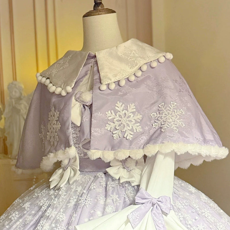 Yanran Floral Lolita JSK & Coordinating Layers — Purple Shawl Only