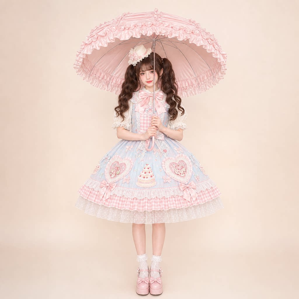 Independent Brand - Ruffle and Birdcage - Multi-Style Umbrellas with Lace Trims