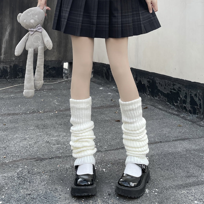 Floral Milk Cat - Star Patch - Leg Warmers with Sequin Star Details - option image