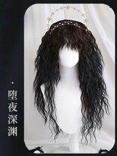 Spot MONKEEP Monkey Bajia, Lucifer 70cm fluffy fine-grained original wig of fallen night