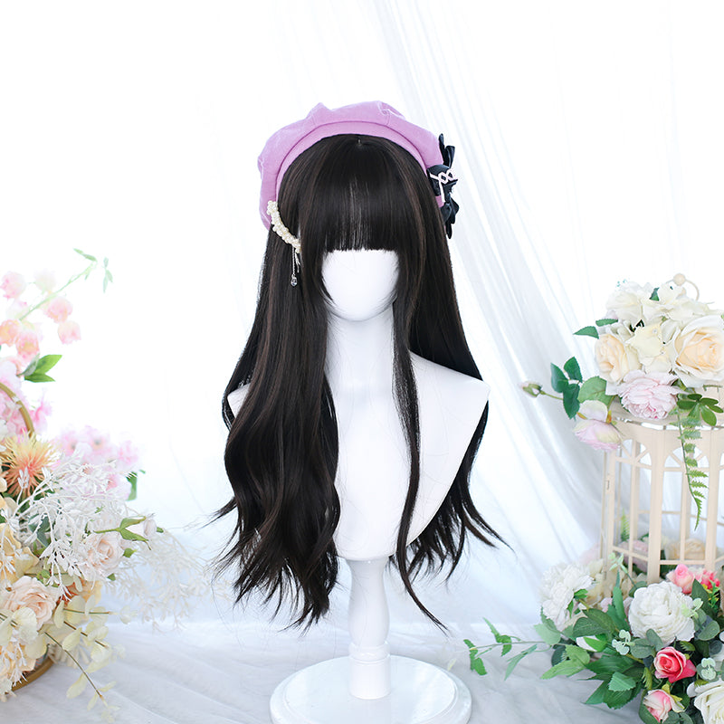 Dalao Home - Lolita Long Curly Natural Cold - Brown Wig Wig