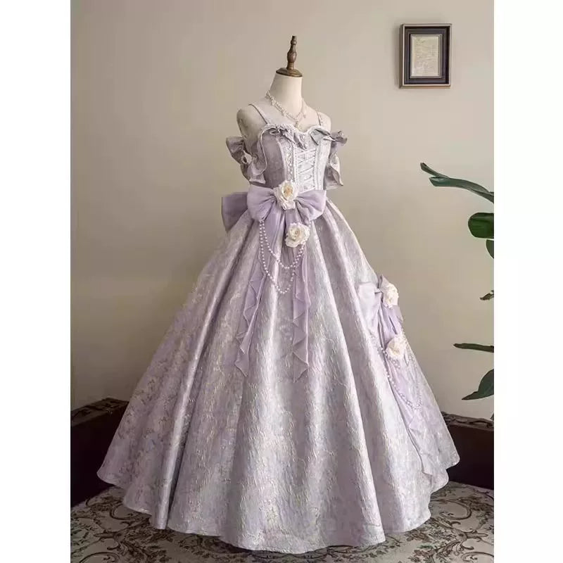Flora Muse - Purple Lolita Formal Gown - Light purple