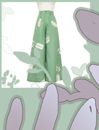 Princess Chronicles - Limited Flowering Time - Retro Green Flower Embroidery Shirt