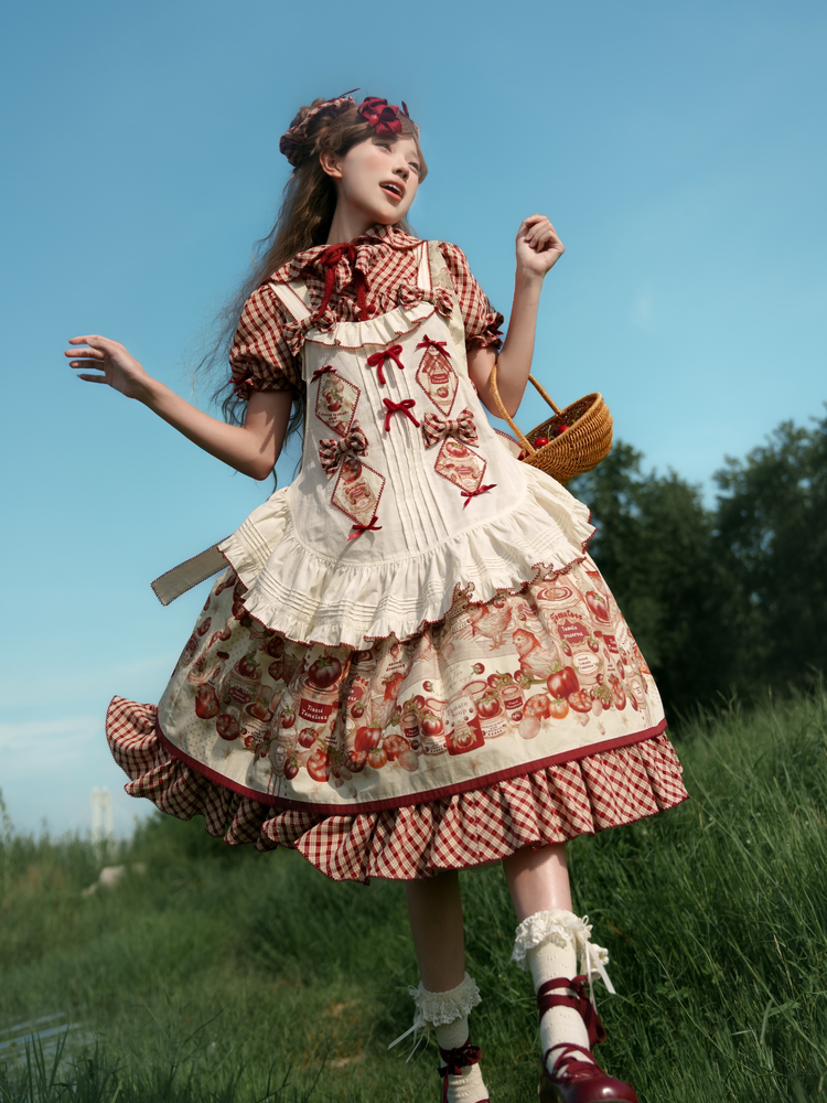 WF - Tomato Can - One-Piece Dress and Coordinate Pieces with Tomato Print
