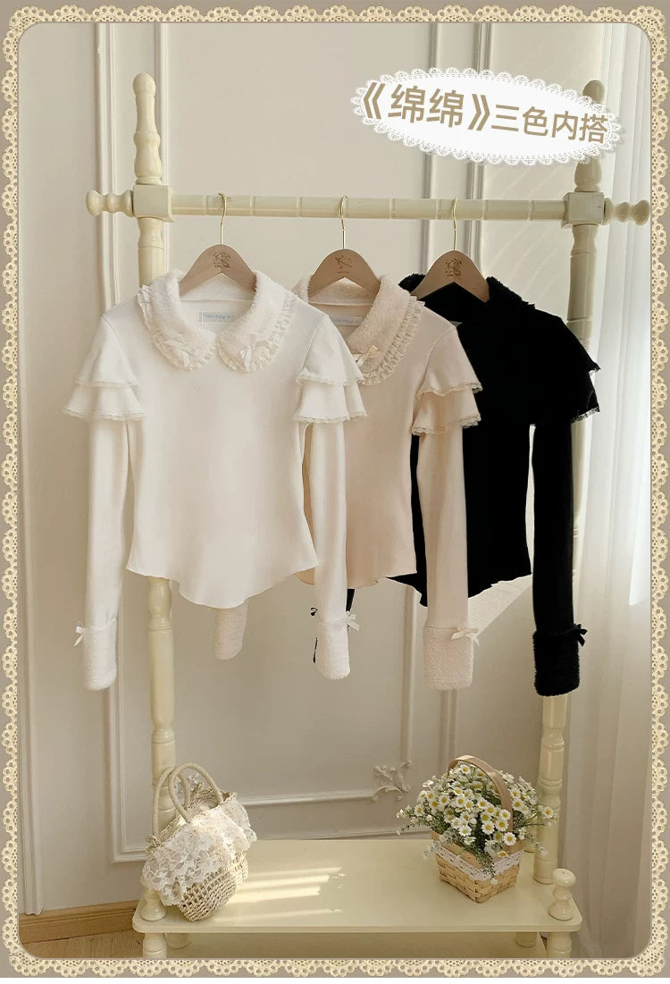 With PUJI - Sweet Lolita Innerwear Autumn and - Winter Lolita Sweater Other Surprise detail view 6