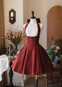 S / Halter Jupe Seulement - Version Courte Rouge