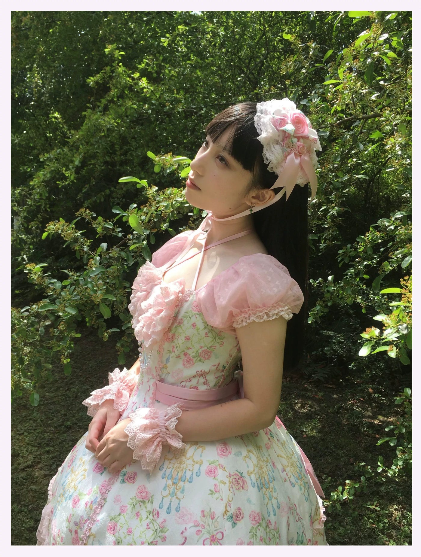 Tata Long Ear - Spring 2025 Floral Wall - JSK and OP Dresses with Tiered Lace Hems