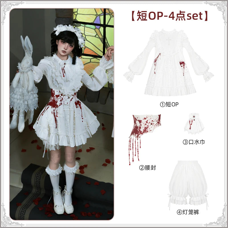 With PUJI - Cruciform - Gothic Lolita OP Dress detail view 12