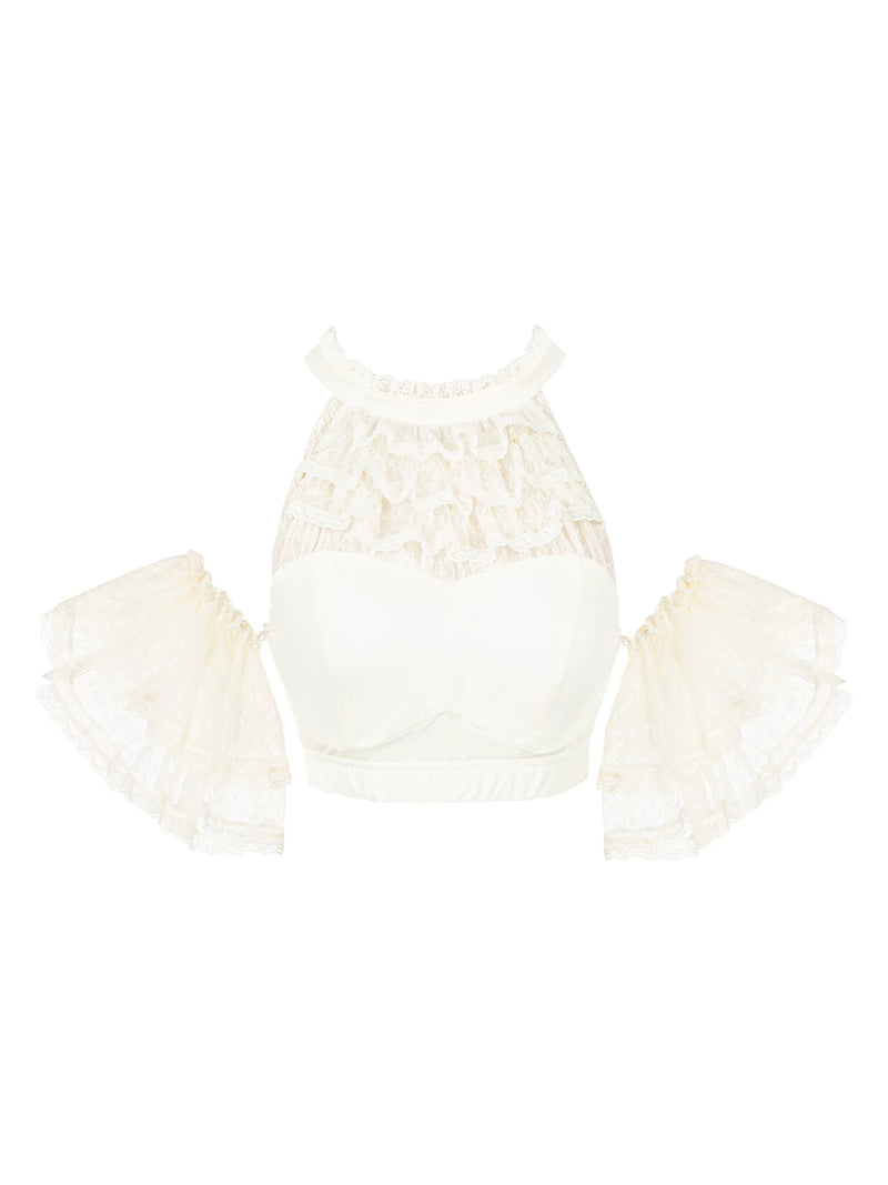 With PUJI - Early Morning on the Seine - Lolita Top, Detachable Styling detail view 5
