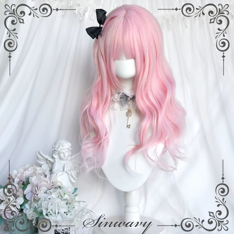 Sinwavy Tao Yao peach-pink curly twin-ponytail wig - view 5