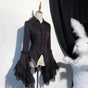 Black large hime sleeves / S