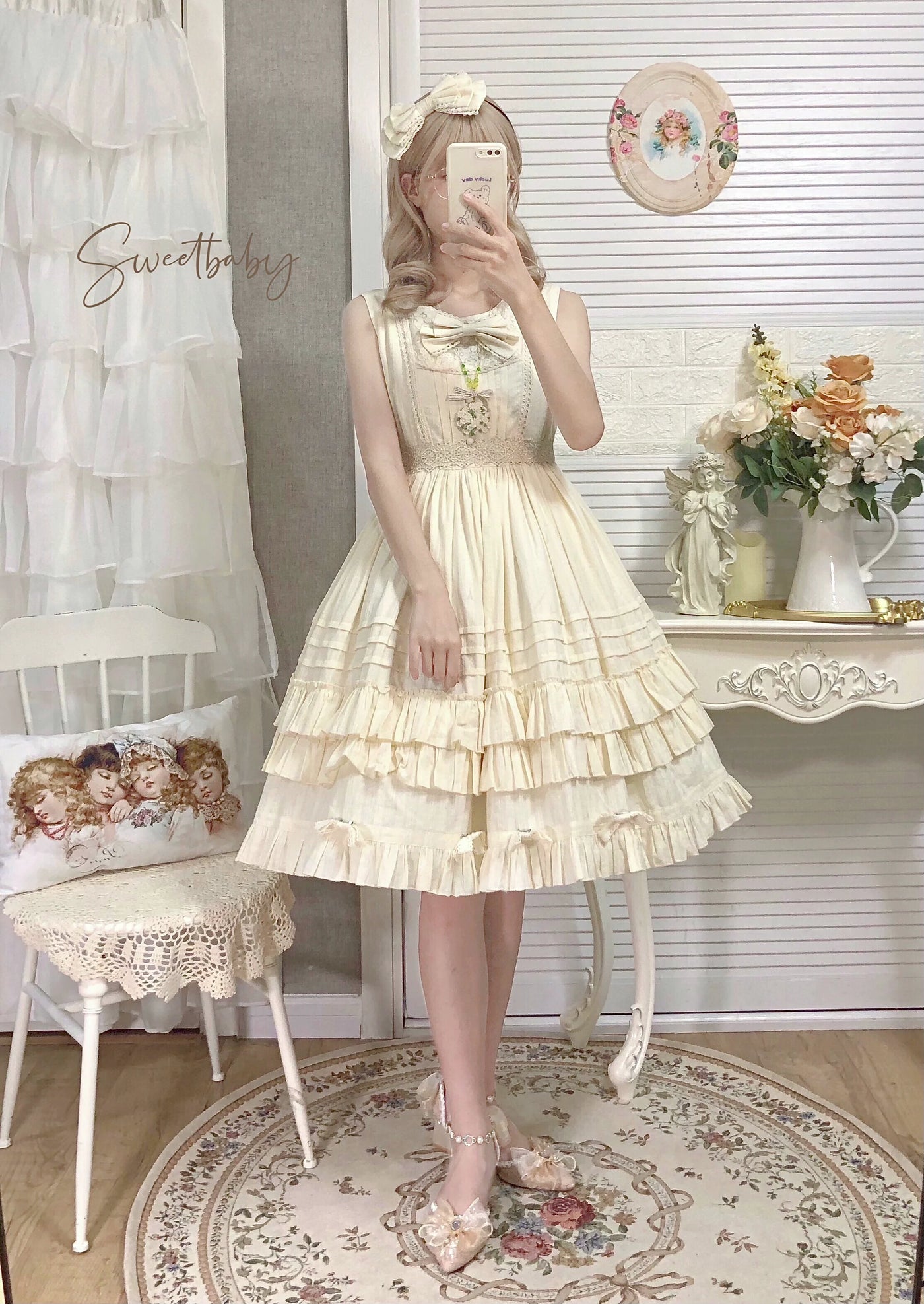 Strawberry Witch - Elegant Lolita Jumper Dress Solid - Color JSK JSK Dress