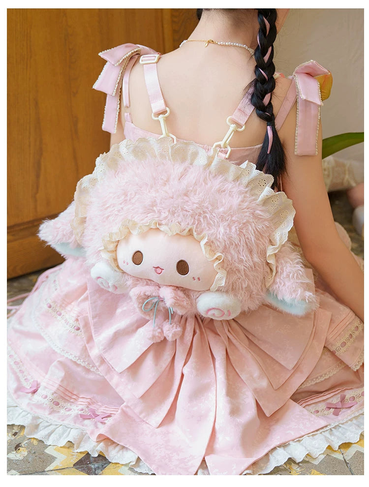 LambGuli - Big-Face Character Collection - Plush Character Bags and Backpacks with Large Face Motifs