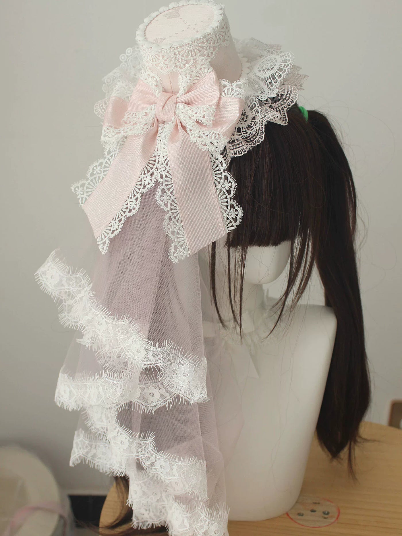 Deer Girl Handmade - Lace Veil Collection - Top Hats, KC, Arm Sleeves, Hanamaru, Headbands and Bonnets with Tulle