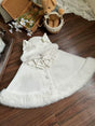 White cat-ear cape / One Size