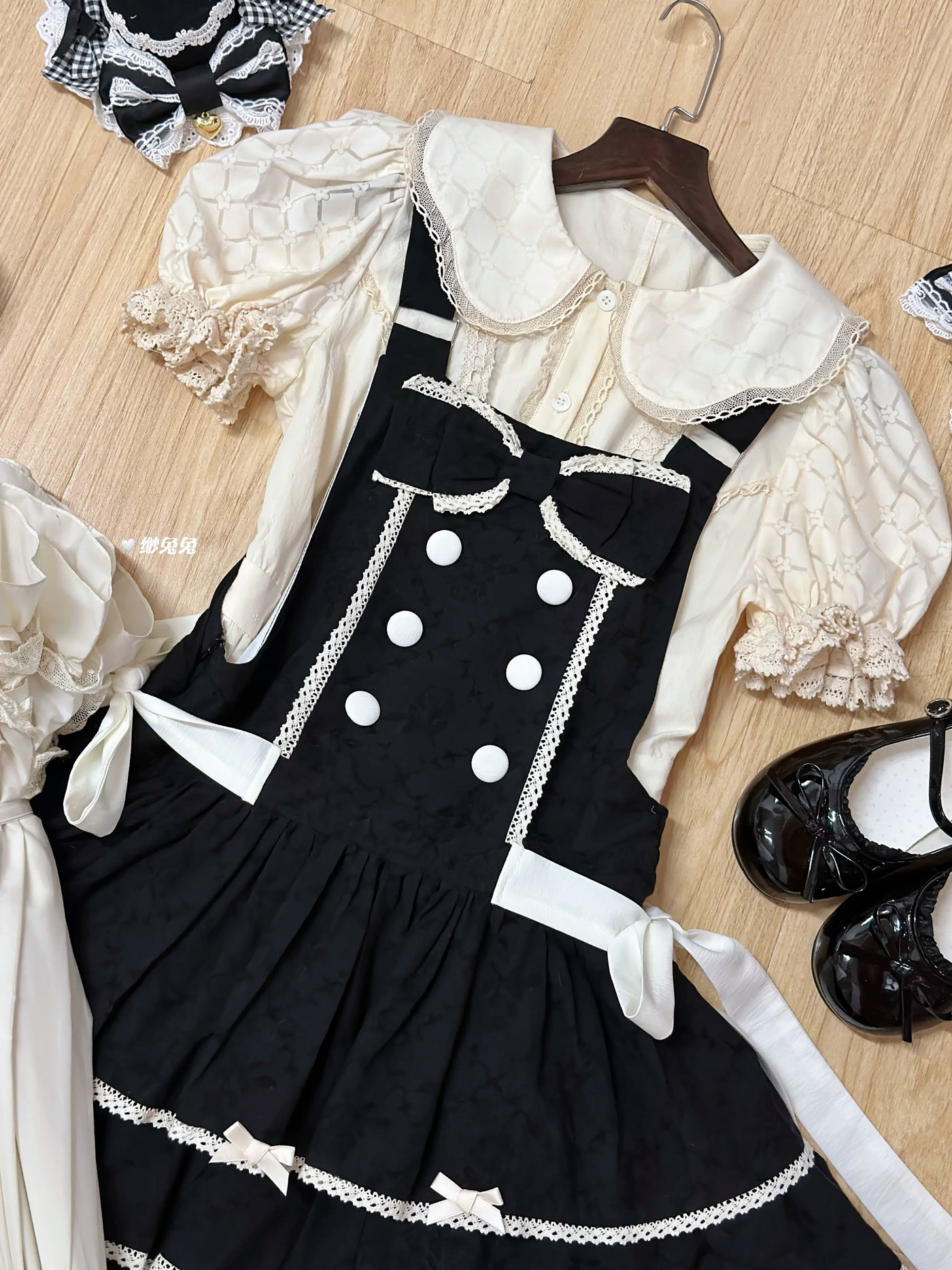 White Tea Story - Mianmian Ice - Three-tier 100% cotton lolita jumper