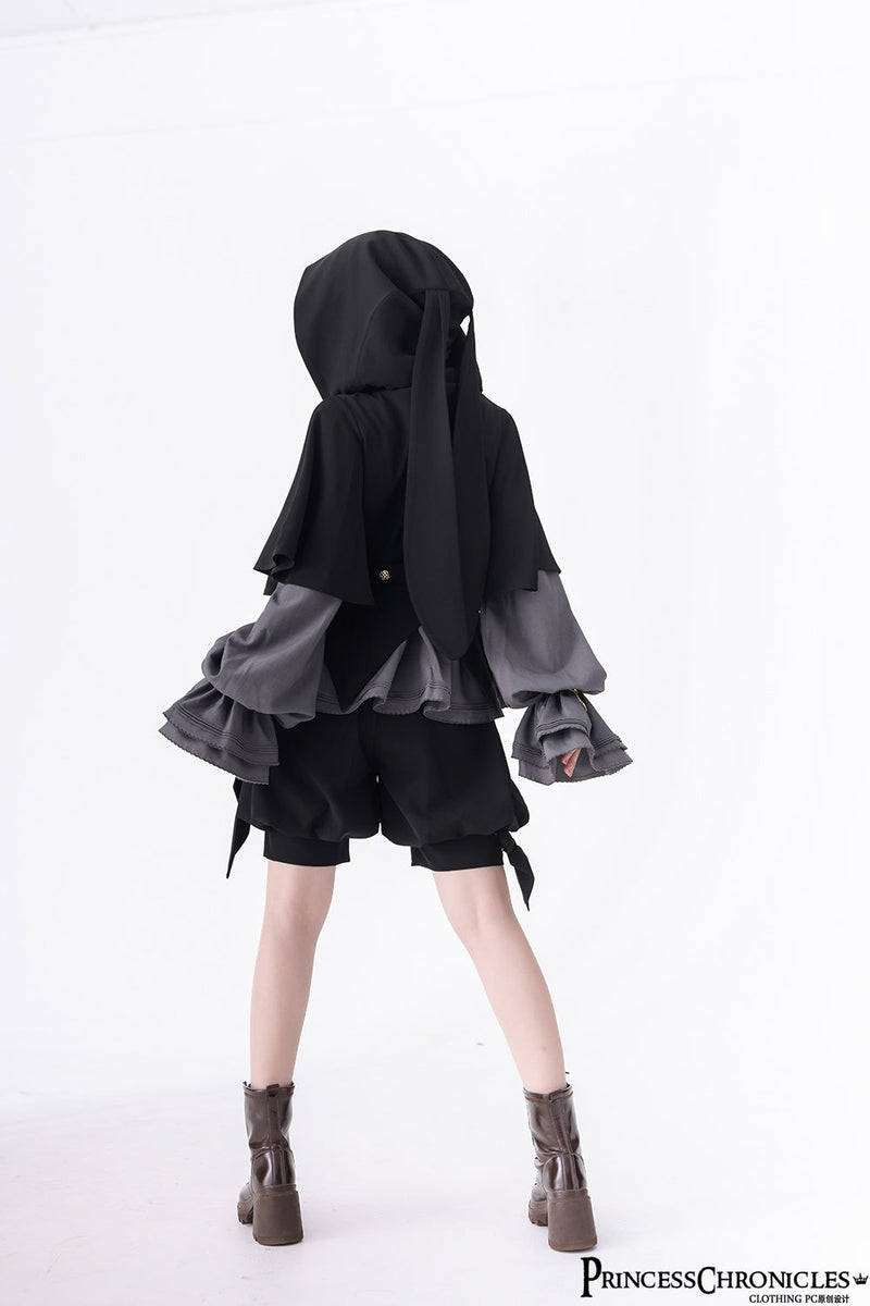 Princess Chronicles - Hunting Rabbit - Ouji Lolita Rabbit Ears Coat & Shirt Set