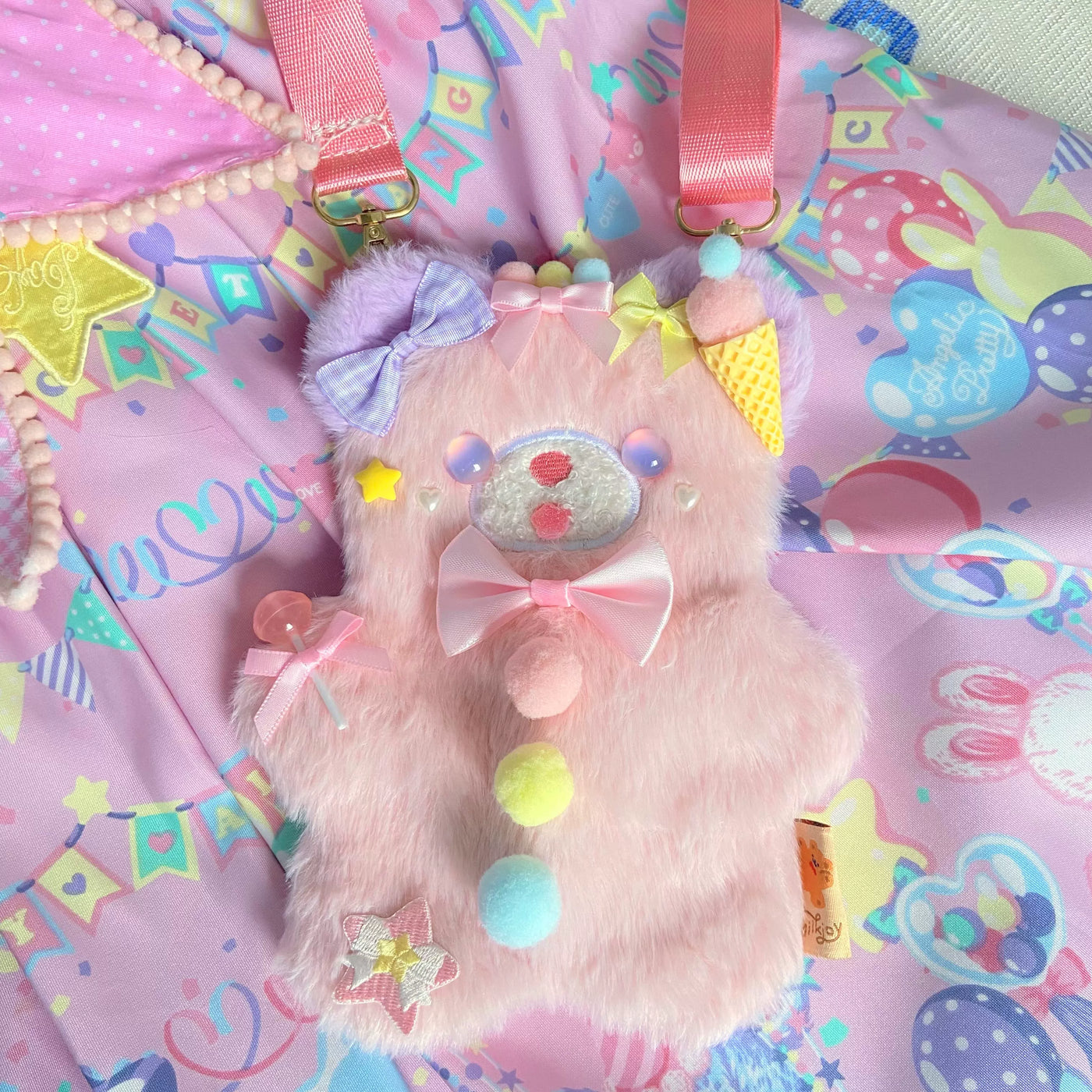 Bear doll - Little Bear - Plush Crossbody Bag with a Bear Motif