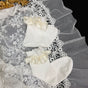 Yellow lace white socks / One Size