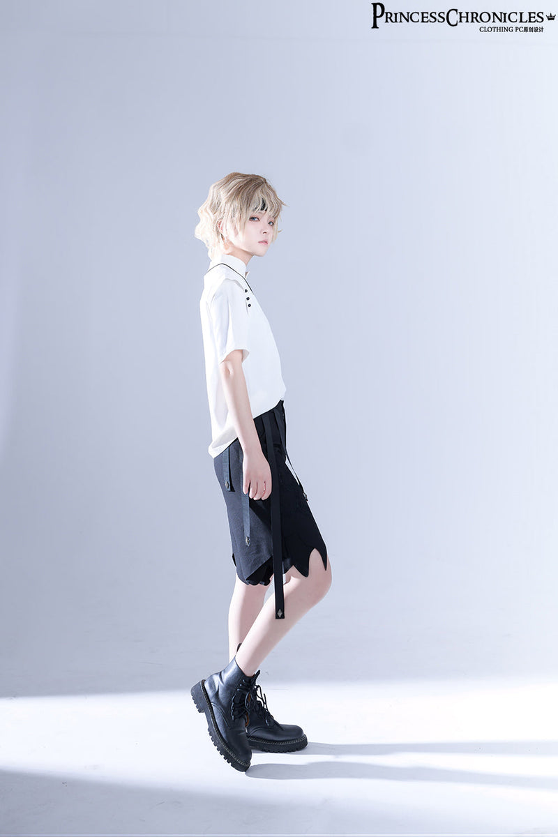Princess Chronicles - Embroidered White Ouji Lolita Shirt - Innerwear