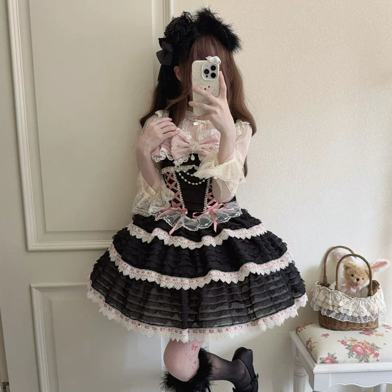 Hanguliang Flower Letter JSK Dress