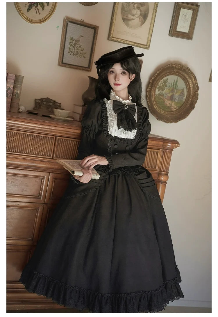 With PUJI - Fog City Time Difference - Classic Lolita SK & Blouse Suit