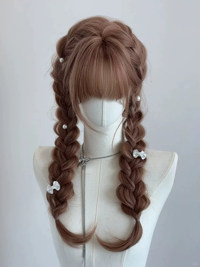 Early Baby honey tea long wavy full wig - view 4